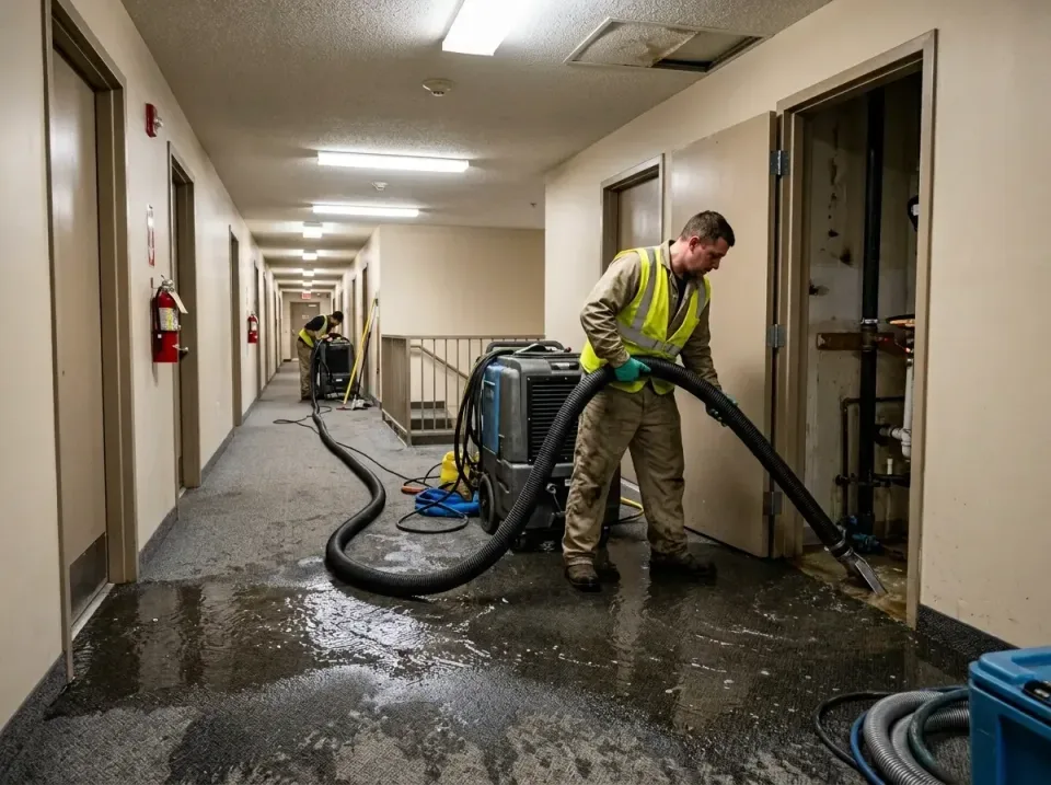 multi-unit-apartment-hallway-f-005 — frequently asked questions, Emergency Burst Pipe Water Extraction & Removal in Sellersv…